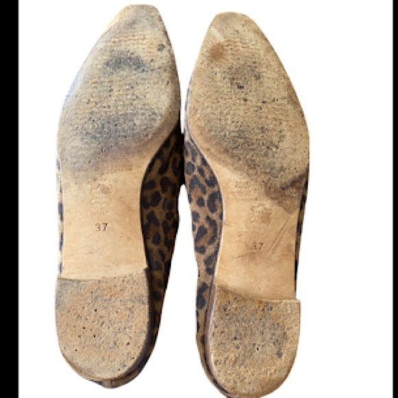 Manolo Blahnik Animal Print Suede Flats - 37 - Picture 7 of 7